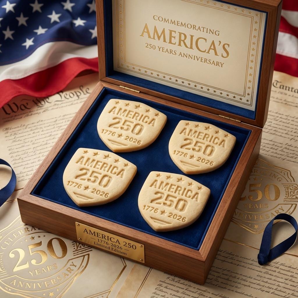 American 250 Shield Cookie Cutter and Stamp, 1776-2026 Anniversary Cookie Cutter, Independence Day 250 Years Cookie Stamp