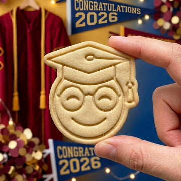 Smiley Grad Cookie Cutter Stamp, Class of 2026 Cookie Cutter, Grad Cookie Stamp, Senior 2026 Cutter, 2026 Grad Cutter, Congrats GRAD