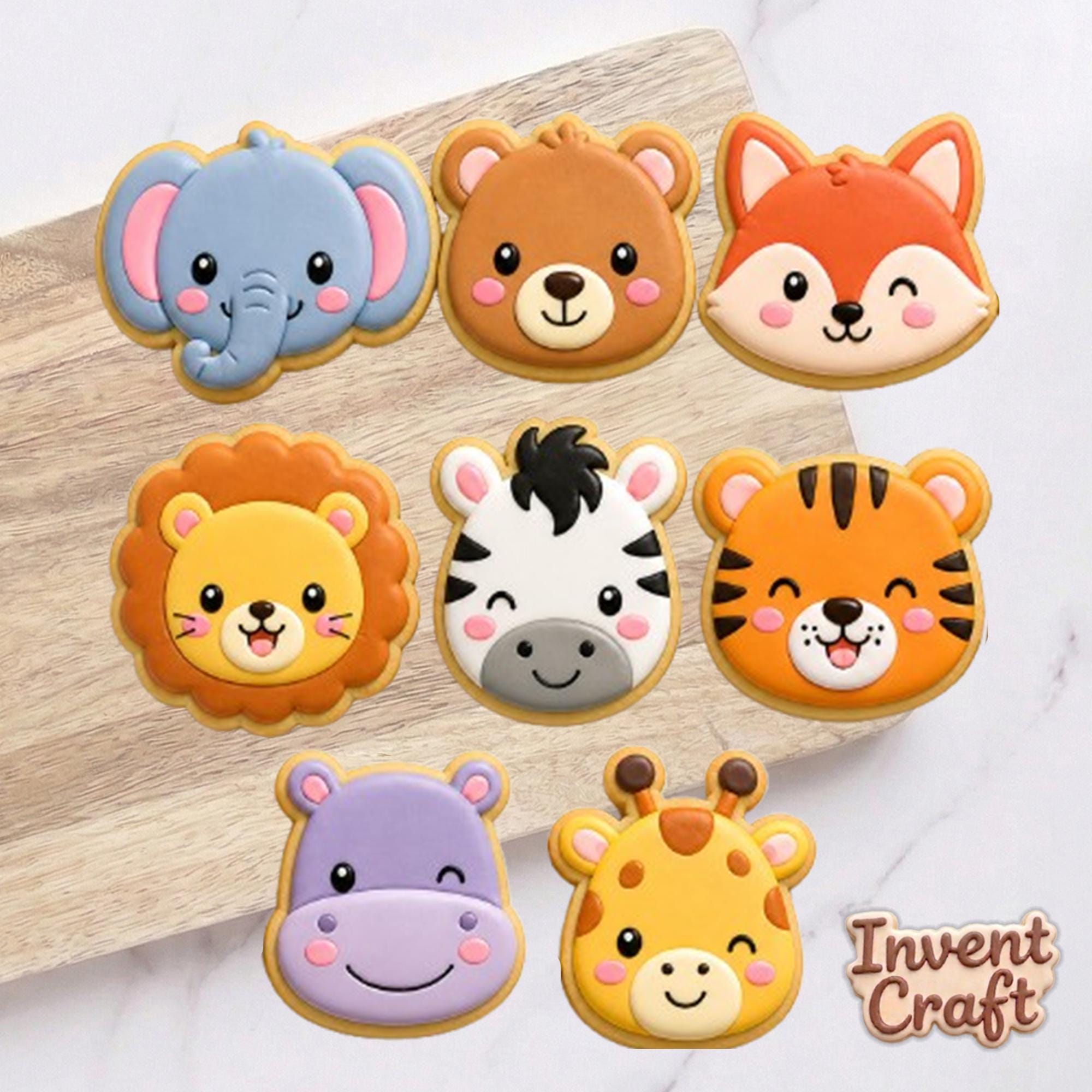 Animal Cute Baby Cookie Cutter Set, Baby Showers, Birthday Cutter, Birthday Gifts, Baby Cutter, Fondant Cutter, Birthday Party