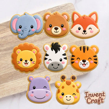 Animal Cute Baby Cookie Cutter Set, Baby Showers, Birthday Cutter, Birthday Gifts, Baby Cutter, Fondant Cutter, Birthday Party