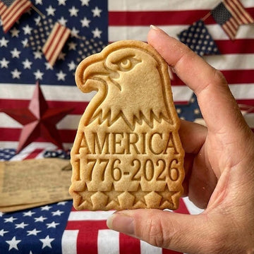 America 1776 2026 Cookie Cutter Stamp, 250th Anniversary Cookie Stamp, Independence Day Gift, Patriotic Baking, 250 Years of Freedom