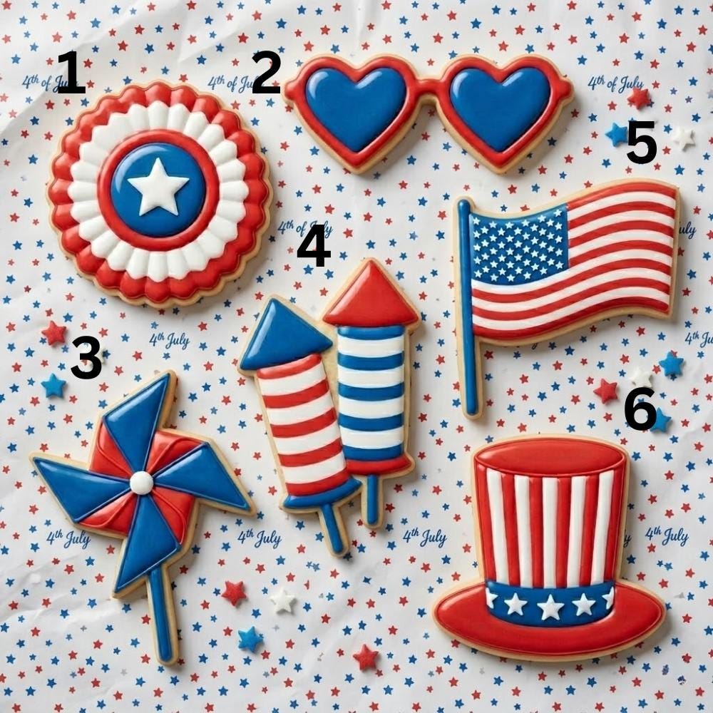 4th of July Cookie Cutter Set, Independence Day Cookie Cutter Bundle, Patriotic Party Cookie Cutter, USA Celebration Bakery