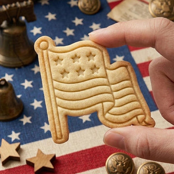 Flag America Cookie Cutter Stamp, America 1776 2026, 250th Anniversary, 250 Years of Freedom, Patriotic Baking, 4th of July, America 250