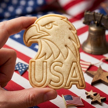 Bird USA Cookie Cutter Stamp, America 1776 2026, 250th Anniversary, 250 Years of Freedom, Patriotic Baking, 4th of July, America 250 Cookie