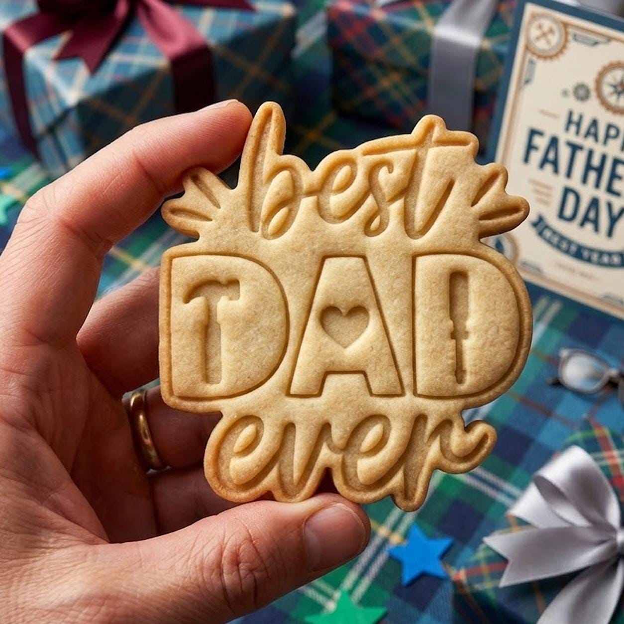 Best Dad Ever Cookie Cutter Stamp, Daddy Cutter, Father's Day Gift, Dad Cookie Cutters, Custom Dad Cookie, Dad Cookie, Fondant Cutter