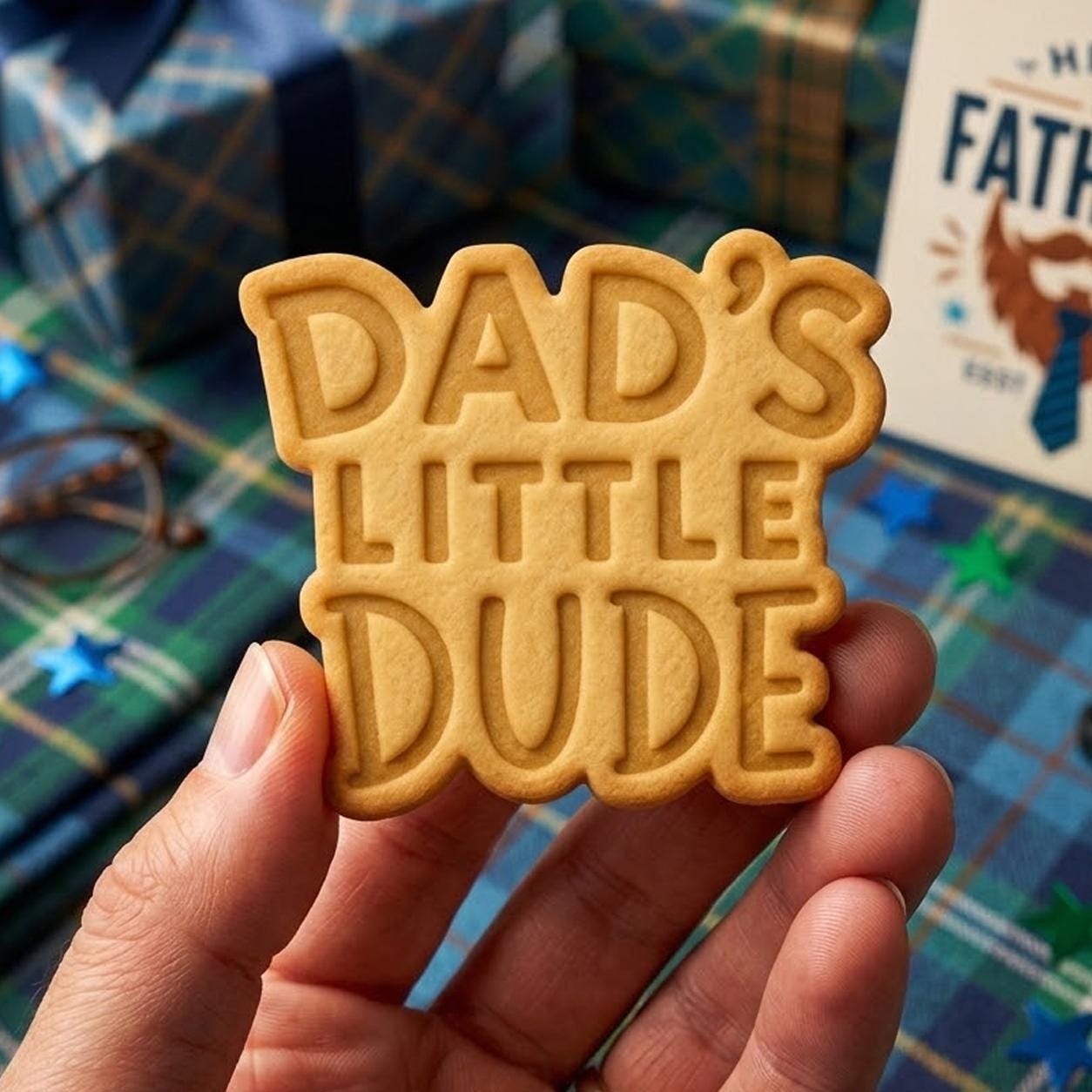 Dad Little Dude Cookie Cutter Stamp, Daddy Cutter, Father's Day Gift, Dad Cookie Cutters, Custom Dad Cookie, Fondant Cutter, Best Dad Ever