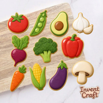Vegetable Cookie Cutter Set, Garden Vegetable Cookie Cutters, Baby Showers, Birthday Cookie, Summer Cookie, Kitchen Cutter, Fondant Cutter