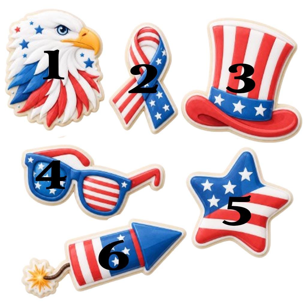 USA Theme Cookie Cutter Set, Independence Day Gift, Patriotic Baking, Patriotic Cookie, 250 Years of Freedom, 4th Of July, America 250