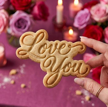 Love You Text Cookie Cutter Stamp Set, Fondant Cutter, Baking Tool, Cookie Stamp, Valentine Cookie Stamp, Wedding Gifts, Love Cutter