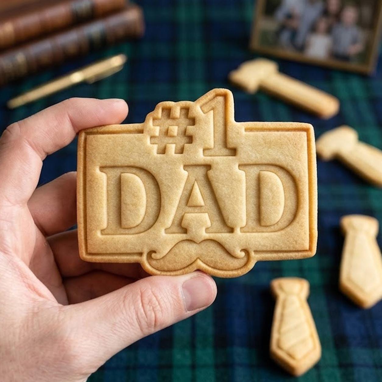 1 Dad Cookie Cutter Stamp, Daddy Cutter, Father's Day Gift, Dad Cookie Cutters, Mom Cookie, Fondant Cutter, Best Dad Ever
