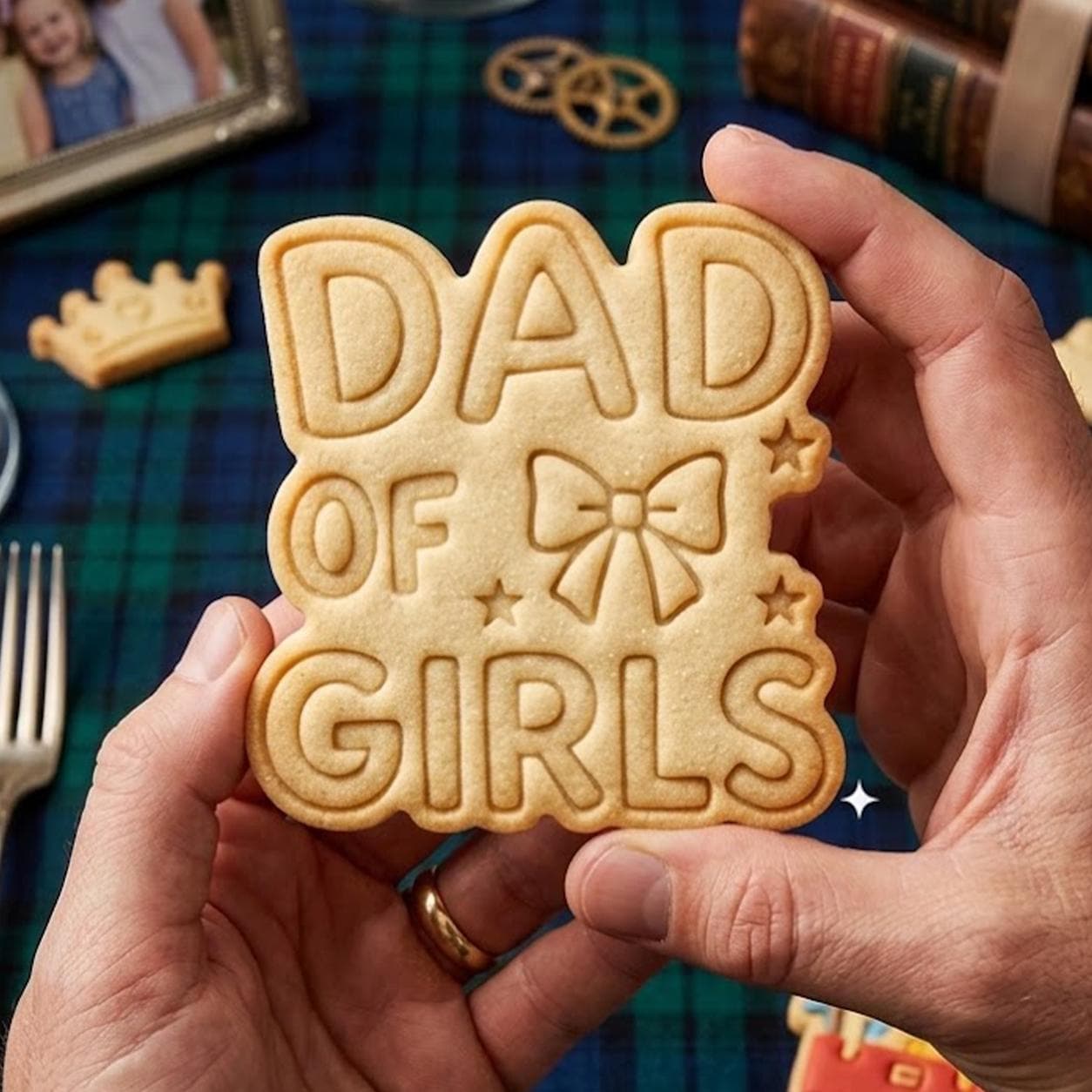 Dad Of Girl Cookie Cutter Stamp, Daddy Cutter, Father's Day Gift, Dad Cookie Cutters, Mom Cookie, Fondant Cutter, Best Dad Ever