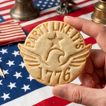 Party Like It's 1776 Cookie Cutter Stamp, 250th Anniversary, Independence Day, Patriotic Baking, 250 Years of Freedom, America 250 Cookie