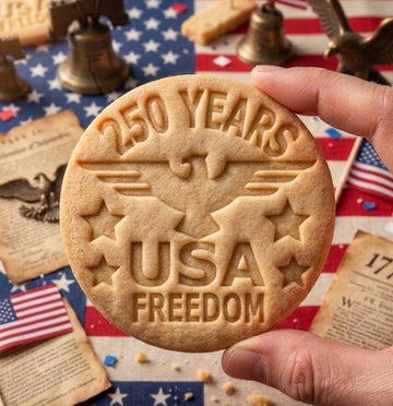 250 Years USA Freedom Cookie Cutter Stamp Set, 250th Anniversary Cookie Stamp, Patriotic Baking, 250 Years of Freedom, 4th Of July
