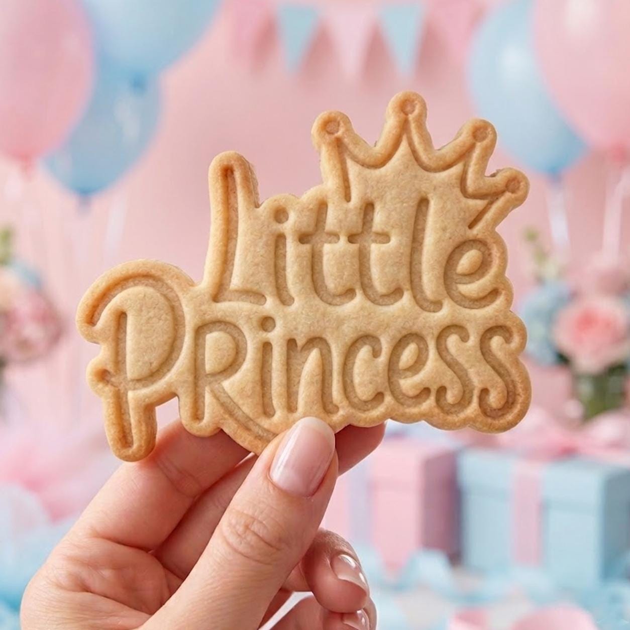Little Princess Text Cookie Cutter Stamp, Baby Gift, Baby Shower Cutter, Custom Cookie Stamp, Birthday Baking, Happy Birthday, 1st Birthday