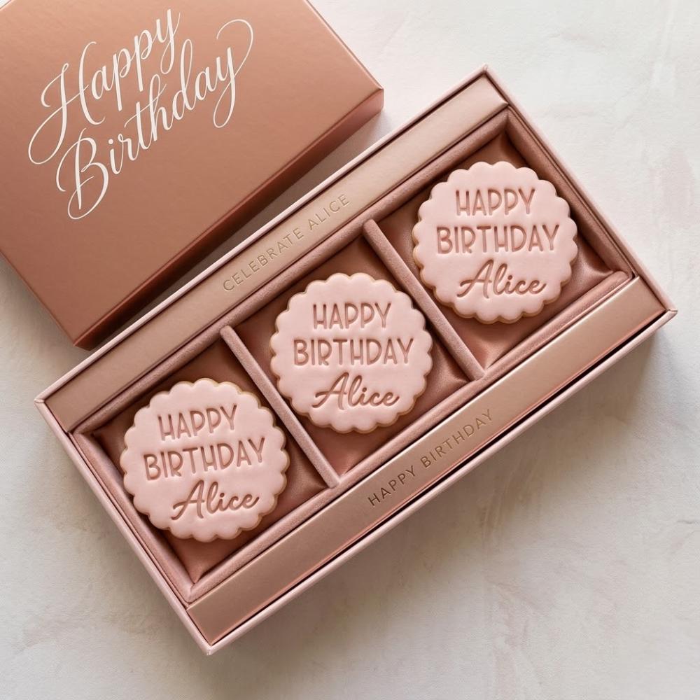 Custom Name Happy Birthday Cookie Cutter & Stamp, Personalized Birthday Cookie Stamp, Kids Birthday Party Favor, Baking Mold Set