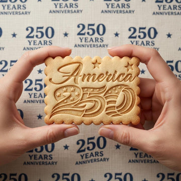 America 250 Cookie Cutter & Stamp, USA 250th Anniversary Cookie Stamp, July 4th Patriotic Gift