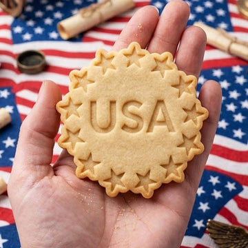 USA With Star Cookie Cutter Stamp, 250th Anniversary, Independence Day, Patriotic Baking, 250 Years of Freedom, America 250 1776 2026