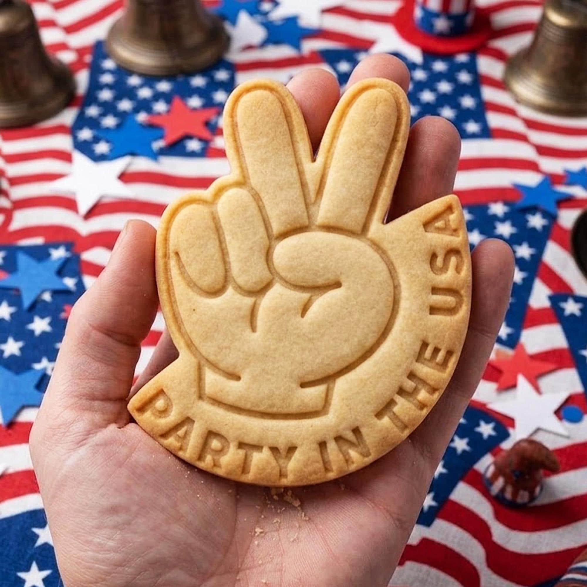 Party In The USA Cookie Cutter Stamp, 250th Anniversary, Independence Day, Patriotic Baking, 250 Years of Freedom, America 250 1776 2026