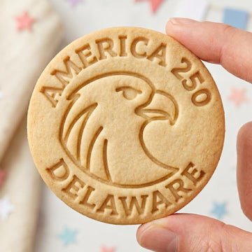 America 250th Cookie Cutter, Delaware Eagle Seal Stamp, Polymer Clay Cutter, Patriotic 2026 Gift Mold, USA Est 1776 Plaque, Polyclay