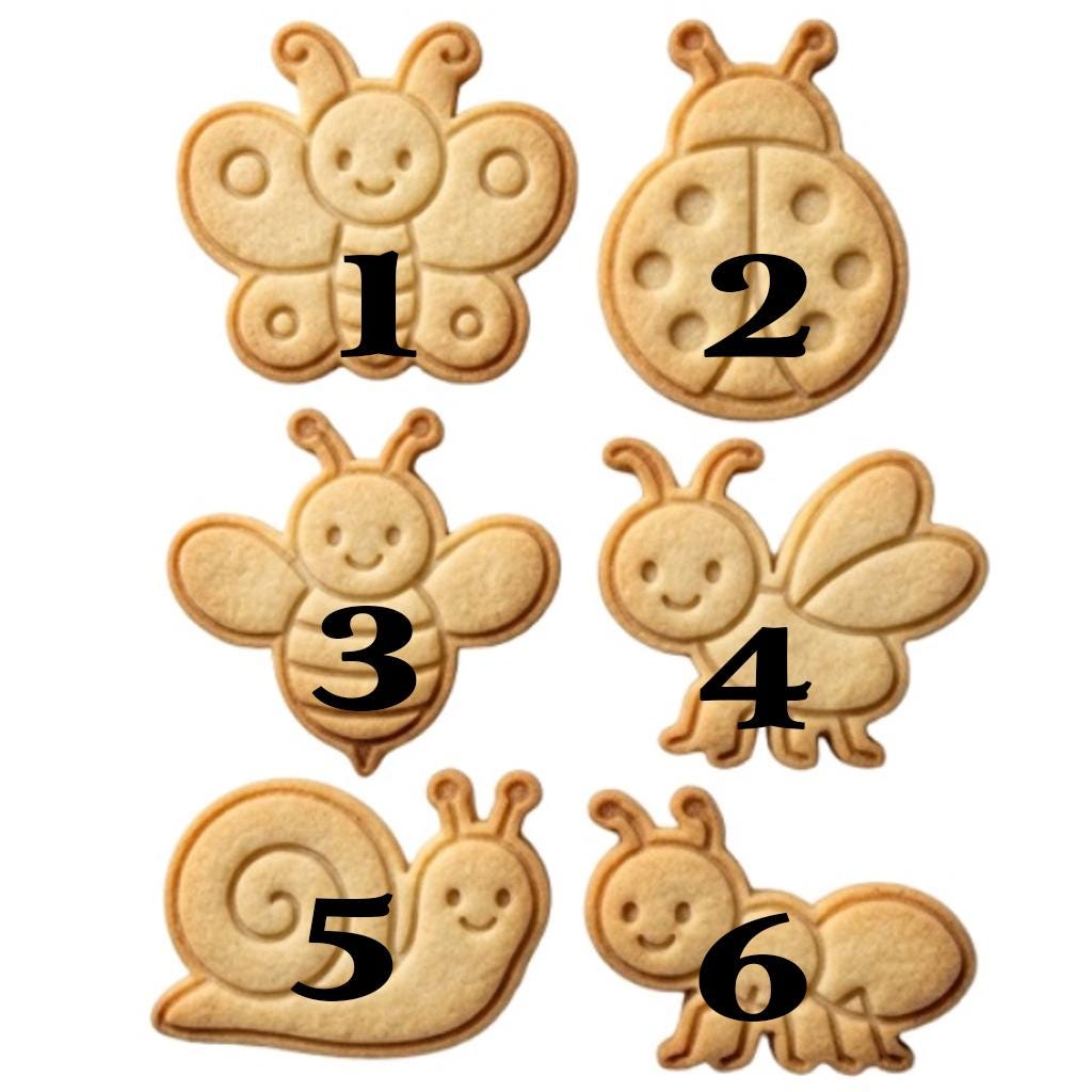 Insect Cute Cookie Cutter Stamp, Flower Cookie Cutter, Baby Gift, Baby Shower, Custom Stamp, Birthday Baking, Happy Birthday, Clay Cutter