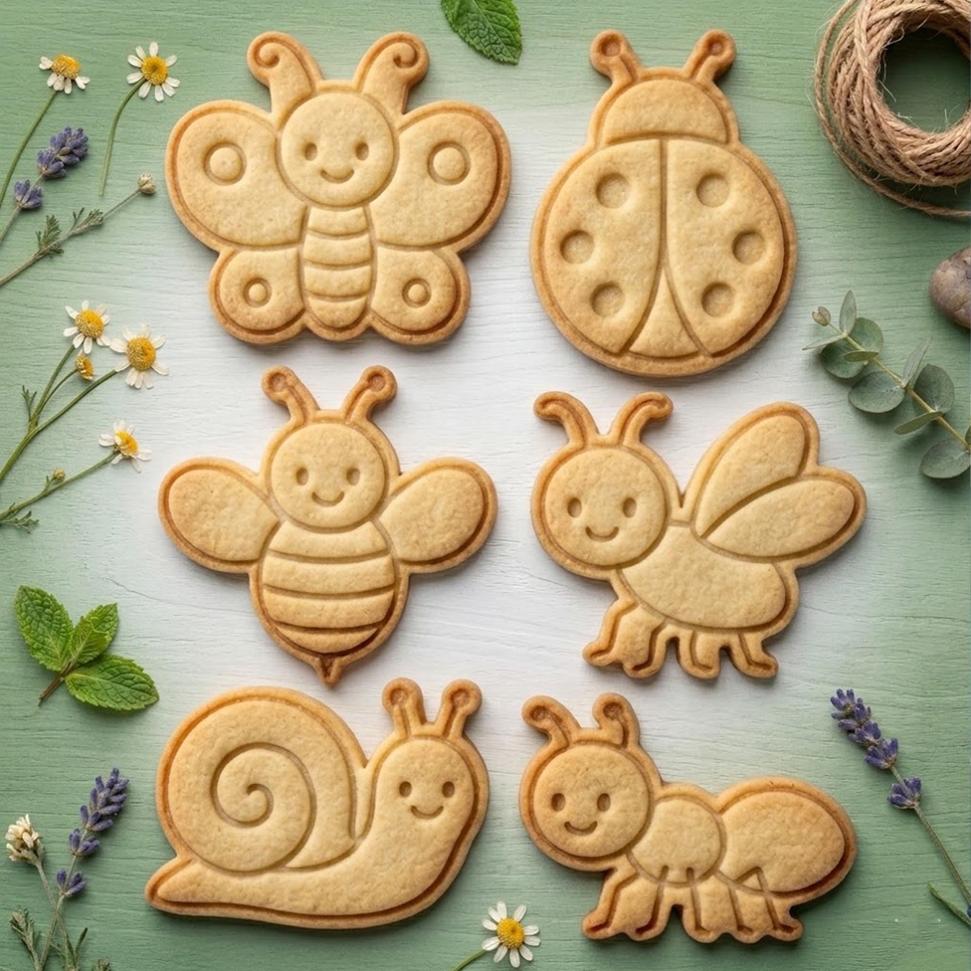 Insect Cute Cookie Cutter Stamp, Flower Cookie Cutter, Baby Gift, Baby Shower, Custom Stamp, Birthday Baking, Happy Birthday, Clay Cutter