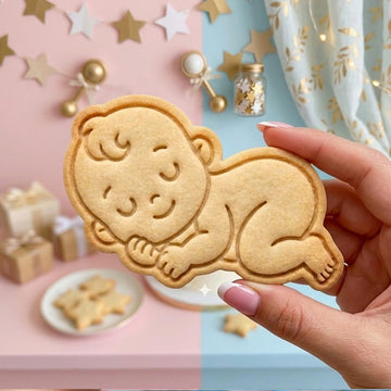 Cute Baby Cookie Cutter Stamp, Baby Gift, Baby Shower Cookie Cutters, Custom Cookie Cutter Stamp, Birthday Baking, Happy Birthday