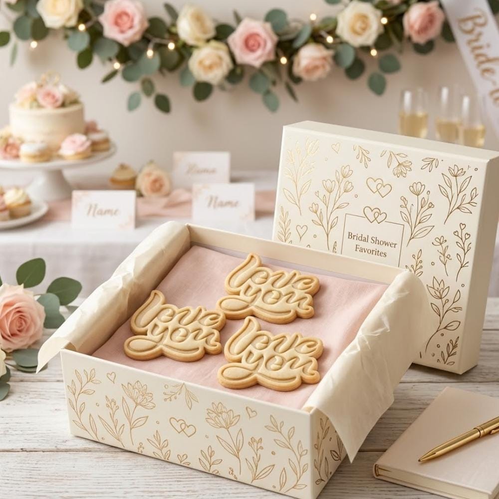 Love You Cookie Cutter & Stamp, Bridal Shower Cookie Cutter, Engagement Cookie Stamp, Wedding Anniversary Cookie Mold, Valentine Gift Tool