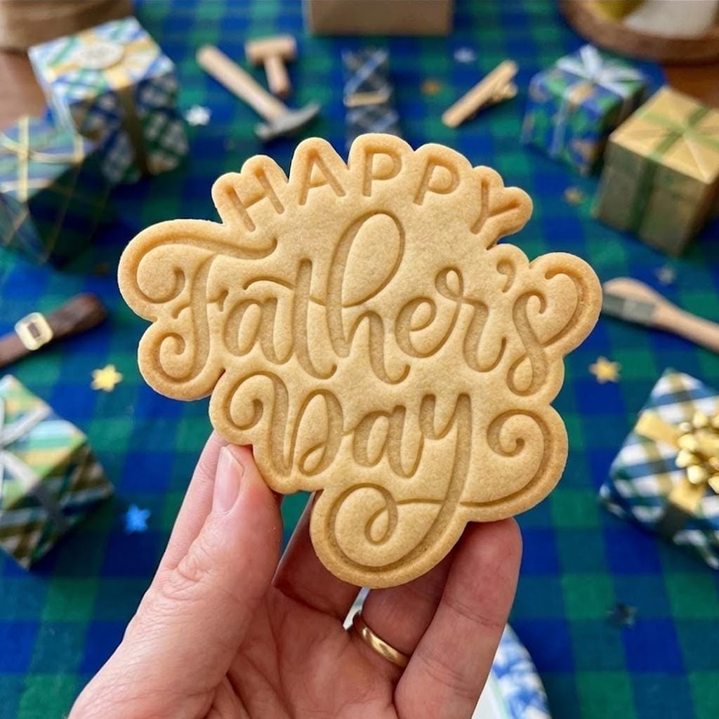 Happy Father's Day Text Cookie Cutter Stamp, Daddy Cutter, Father's Day Gift, Dad Cookie Cutters, Custom Dad Cookie, Best Dad Ever Cookie
