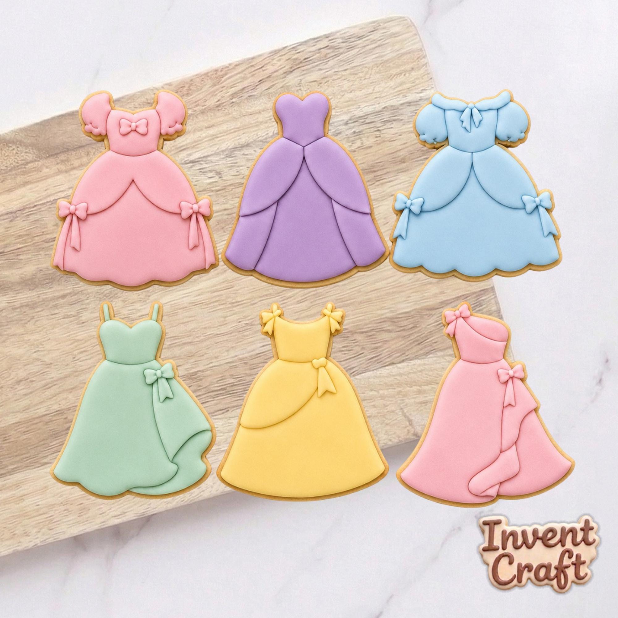 Dress Cute Cookie Cutter Set, Baby Showers, Birthday Cookie, Birthday Gifts, Baby Girl Cutter, Fondant Cutter, Feet Baby, Dress Cutter