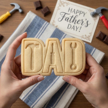 Dad Tools Cookie Cutter and Stamp, Fathers Day Cookie Stamp, Dad Handyman Fondant Cutter, Tool Party Baking Mold