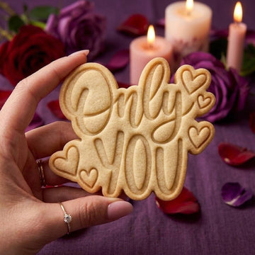 Only You Text Cookie Cutter Stamp Set, Fondant Cutter, Baking Tool, Wedding Cookie Stamp, Love Cookie Stamp, Wedding Gifts, Love Cutter