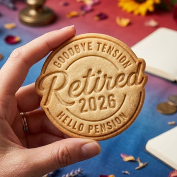 Retirement Goodbye Tension Hello Pension Cookie Cutter Stamp, Retirement Party, Retirement Gift, Retirement Cookie, Custom Retirement Cutter