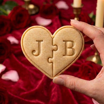 Custom Letter With Heart Cookie Cutter Stamp, Heart Fondant Cutter, Wedding Baking, Bridal Shower, Custom Names Heart Wedding, Couple Gifts