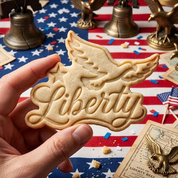 Liberty With Bird 1776 2026 Cookie Cutter Stamp, 250th Anniversary, Independence Day, Patriotic Baking, 250 Years of Freedom, America 250