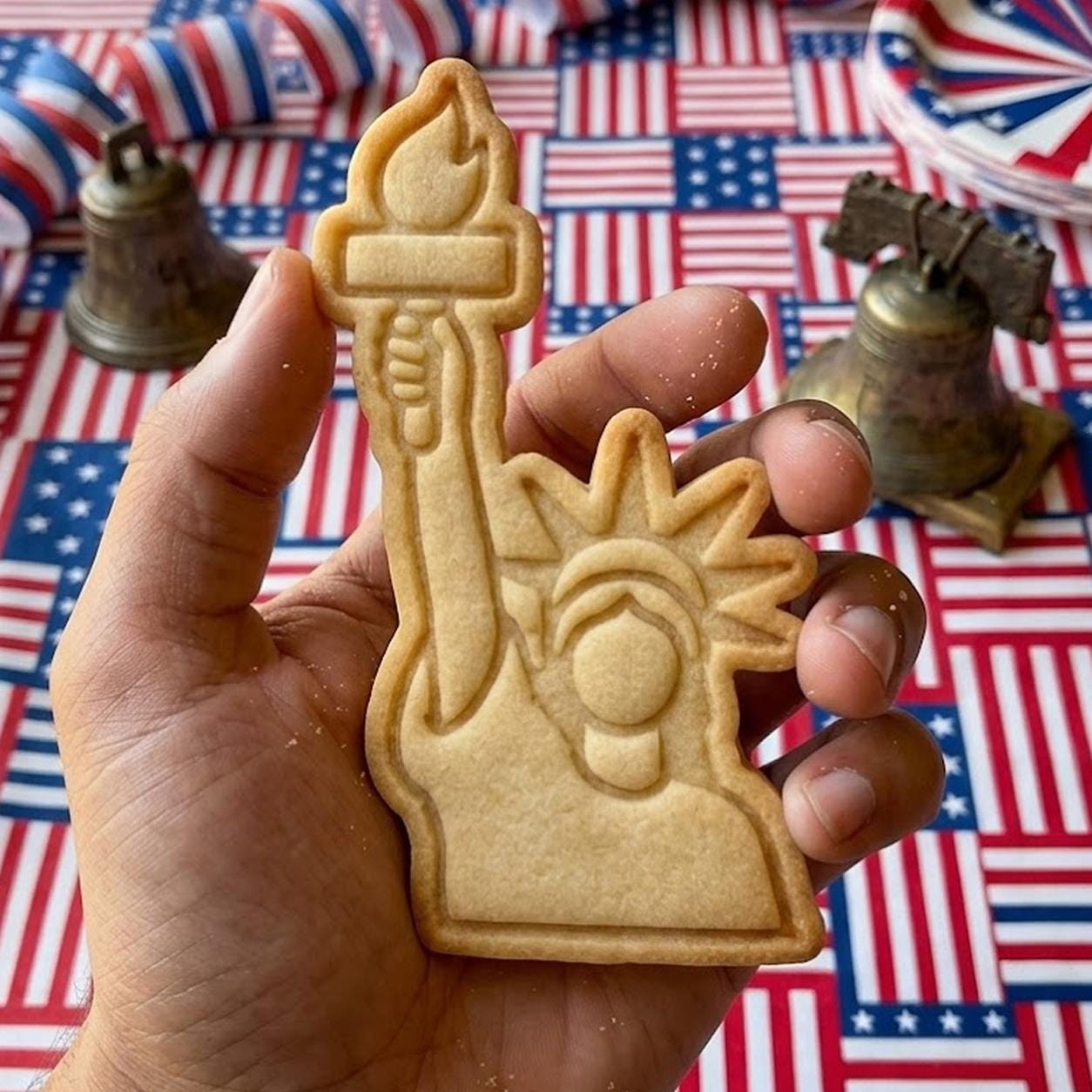 Statue of Liberty America Cookie Cutter Stamp, 250th Anniversary, Independence Day, Patriotic Baking, 250 Year of Freedom, America 1776 2026