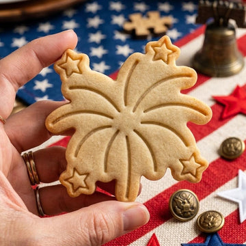 Firework America Cookie Cutter Stamp, America 1776 2026, 250th Anniversary, 250 Years of Freedom, Patriotic Baking, 4th of July, America 250