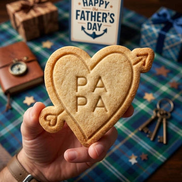PAPA With Heart Cookie Cutter Stamp, Daddy Cutter, Father's Day Gift, Dad Cookie Cutters, Custom Dad Cookie, Best Dad Ever, Fondant Cutter