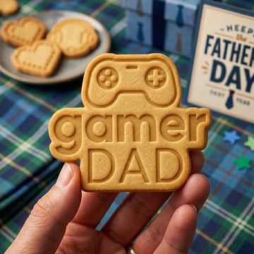 Gamer Dad Cookie Cutter Stamp, Daddy Cutter, Father's Day Gift, Dad Cookie Cutters, Custom Dad Cookie, Fondant Cutter, Best Dad Ever Cookie