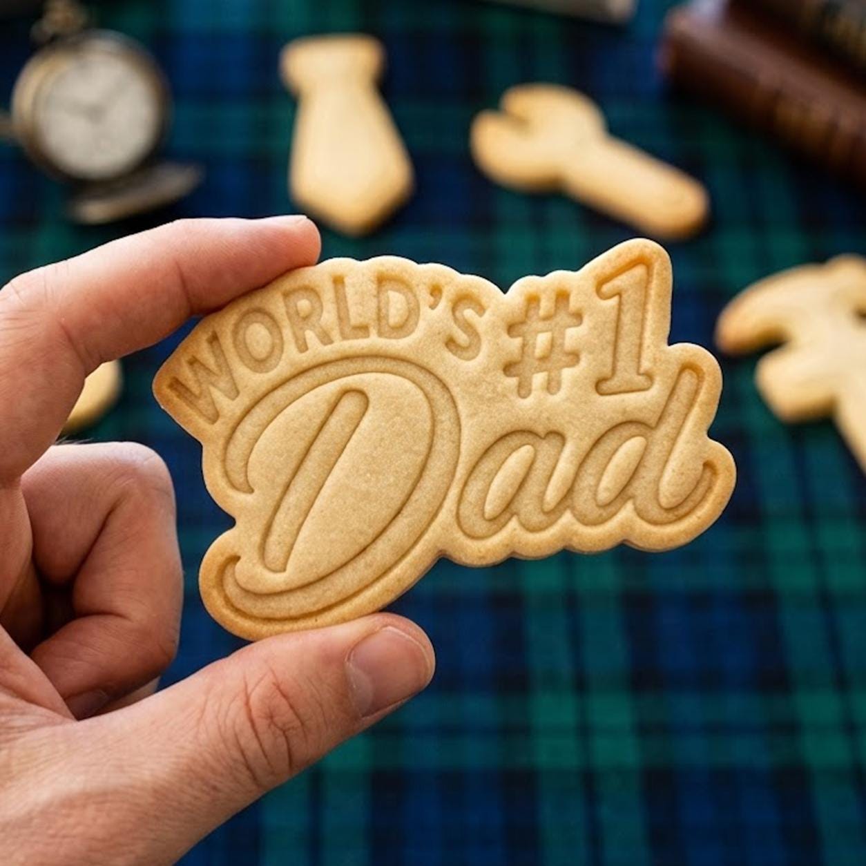 World 1 Dad Cookie Cutter Stamp, Daddy Cutter, Father's Day Gift, Dad Cookie Cutters, Mom Cookie, Fondant Cutter, Best Dad Ever Cookie