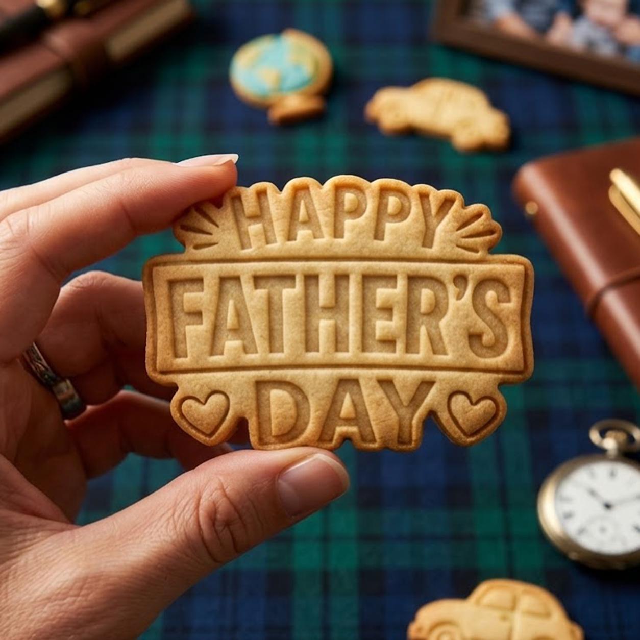 Happy Father's Day Cookie Cutter Stamp, Daddy Cutter, Father's Day Gift, Dad Cookie Cutters, Mom Cookie, Fondant Cutter, Best Dad Ever
