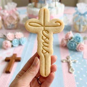 Jesus Cross Cutter Stamp, Custom Cookie, Birthday Baking, God Cutter, Cross Cookie, Baby Gift, Baby Shower, Christian Cutter, Clay Cutter