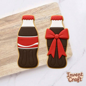 Bow Soda Bottle With Bow Cookie Cutter, Baby Shower Cutter, Birthday Gifts, Clay Cutter, Fondant Cutter, Baby Baking, Fondant Cutter