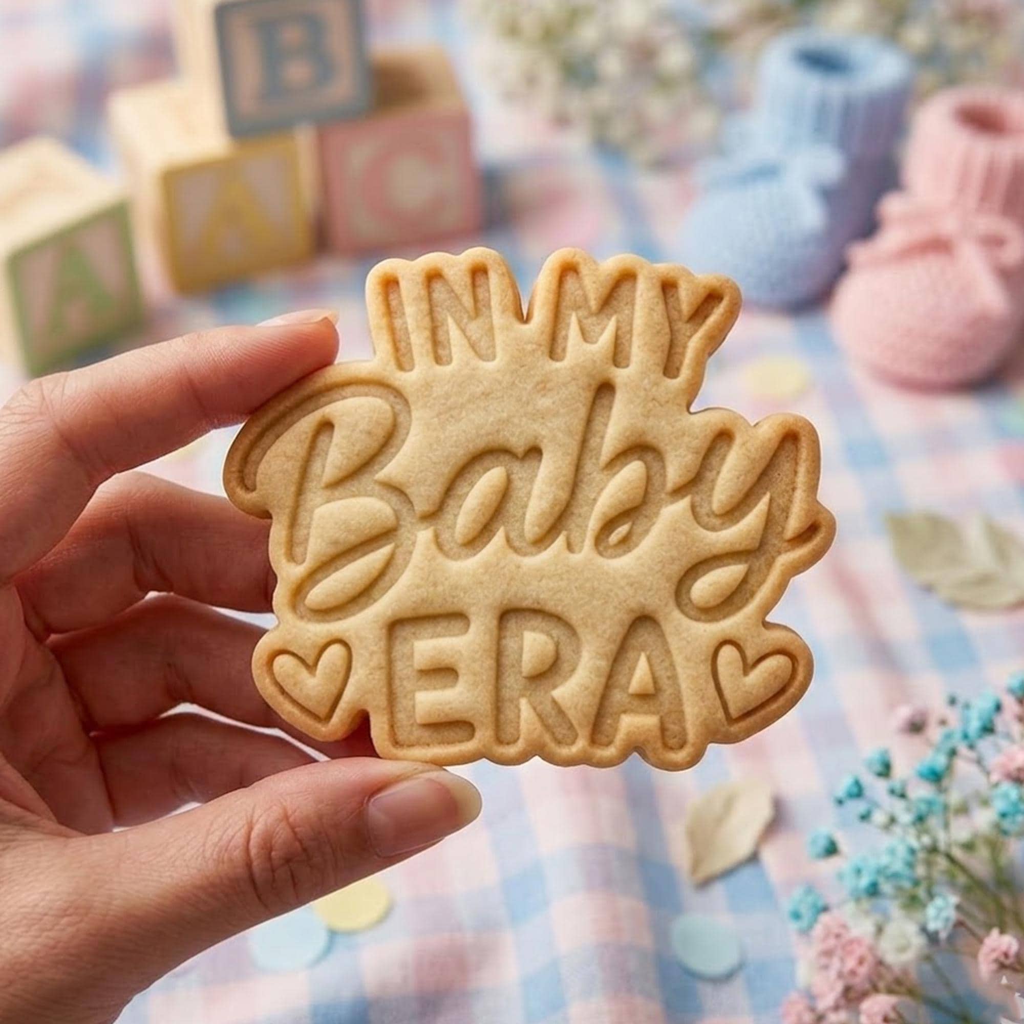 In My Baby Era Cookie Cutter Stamp, Baby Custom Cookie, Baby Gift, Baby Shower, Baby Cutter, Birthday Baby Baking, Clay Cutter