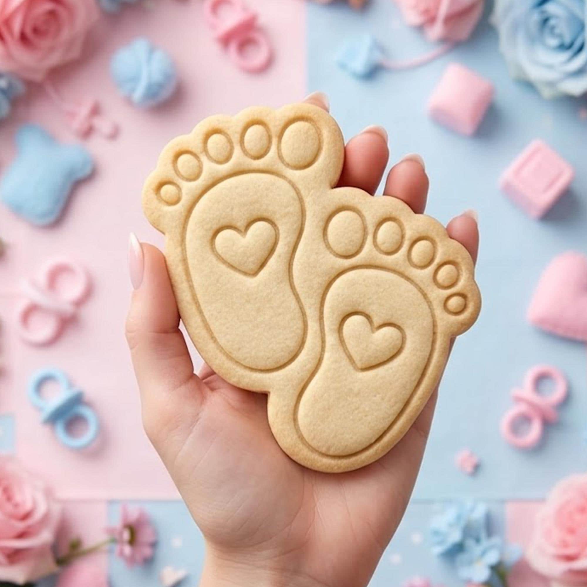 Cute Baby Feet Cookie Cutter Stamp, Baby Gift, Baby Cutter, Cute Baby Cutter, Birthday Baking, Baby Baking, Feet Baby Cutter, Clay Cutter