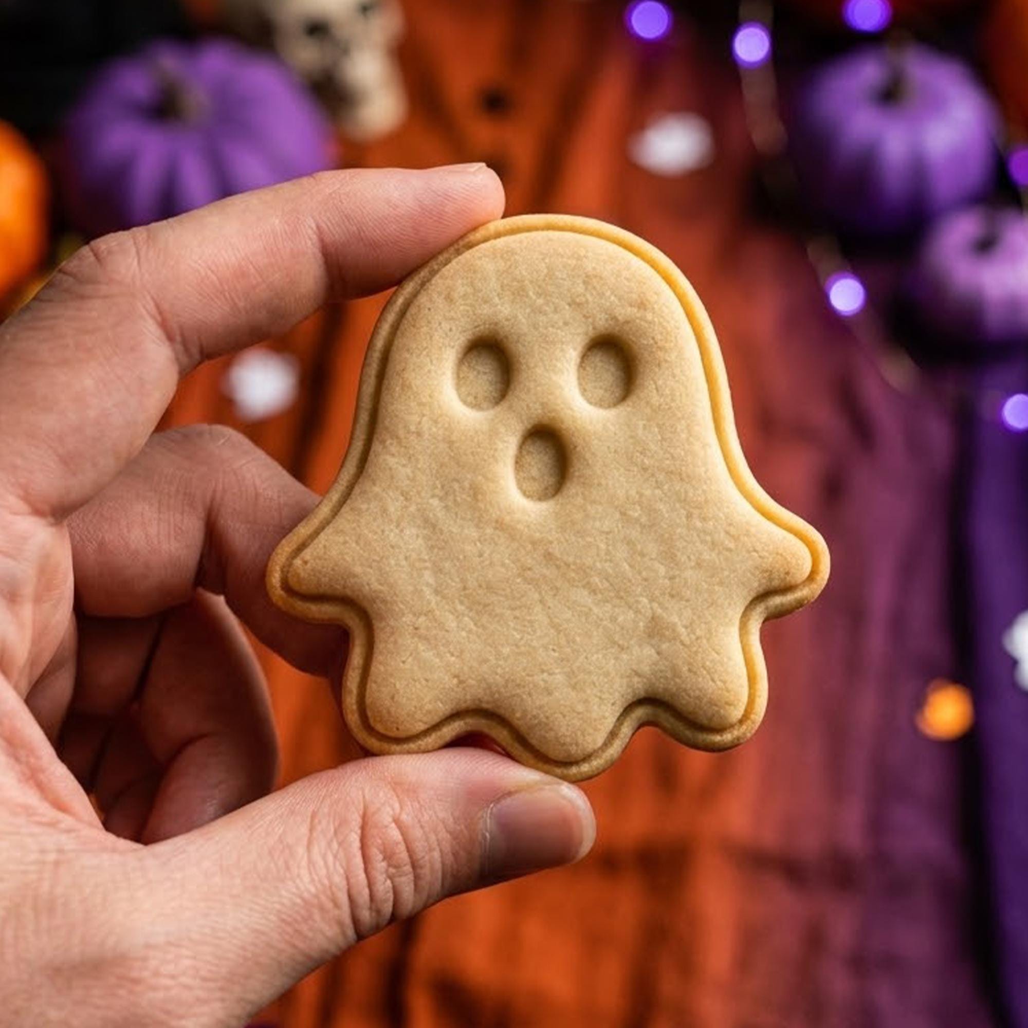 Cute Ghost Halloween Cookie Cutter Stamp, Halloween Gift, Ghost Cutter, Ghost Baking, Halloween Baking, Halloween Cutter, Trick or Treat