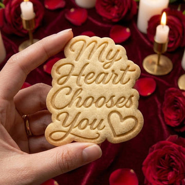My Heart Chooses You Cookie Cutter Stamp, Fondant Cutter, Bride Groom Cookie, Wedding Gifts, Love Cutter, Clay Cutter, Personalized Cookie
