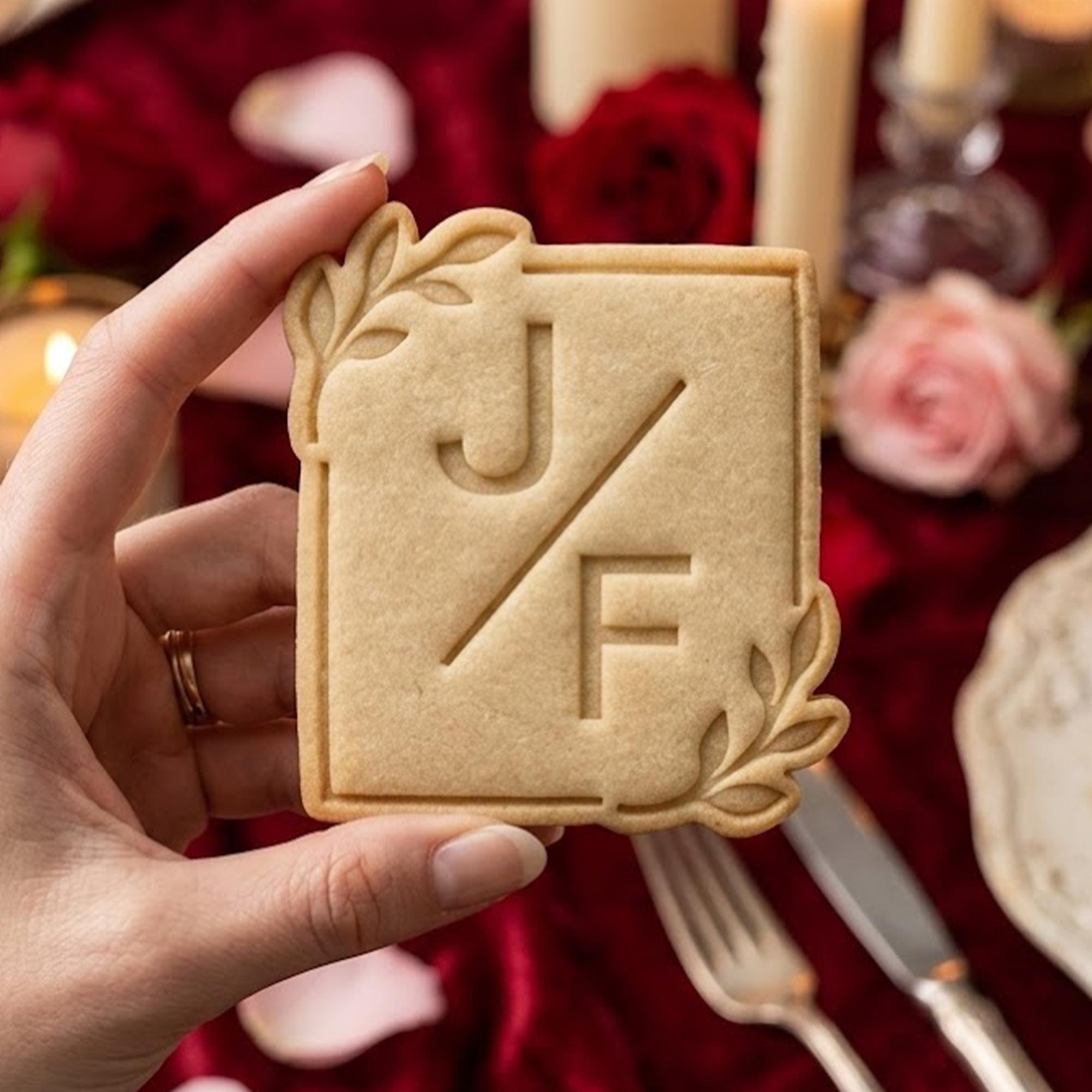 Personalized Wedding Cookie Cutter Stamp, Personalized Fondant Embosser, Baking Tool, Wedding Gifts, Bridal Shower, Names Date Wedding