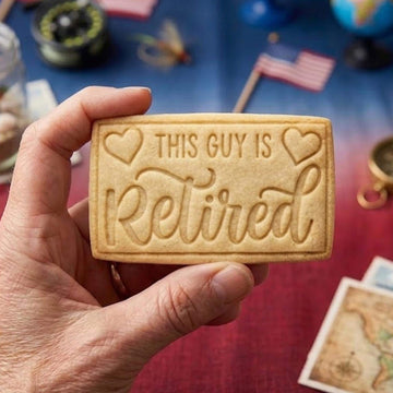 Thís Guy Is Retirement Cookie Cutter Stamp, Retirement Party, Retirement Gift, Retirement Cookie, Custom Retirement Cutter, Clay Cutter