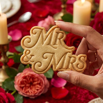 Mr & Mrs Cookie Cutter Stamp Set, Wedding Gifts, Love Cutter, Fondant Cutter, Wedding Baking, Couple Gifts, Custom Wedding Cookie Stamp