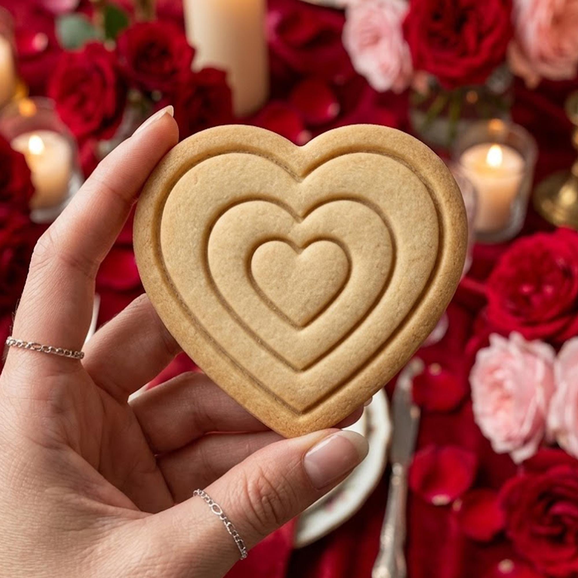 Heart Multiple Layers Cookie Cutter Stamp Set, Wedding Gifts, Love Cutter, Fondant Cutter, Wedding Baking, Couple Gifts, Wedding Cookie